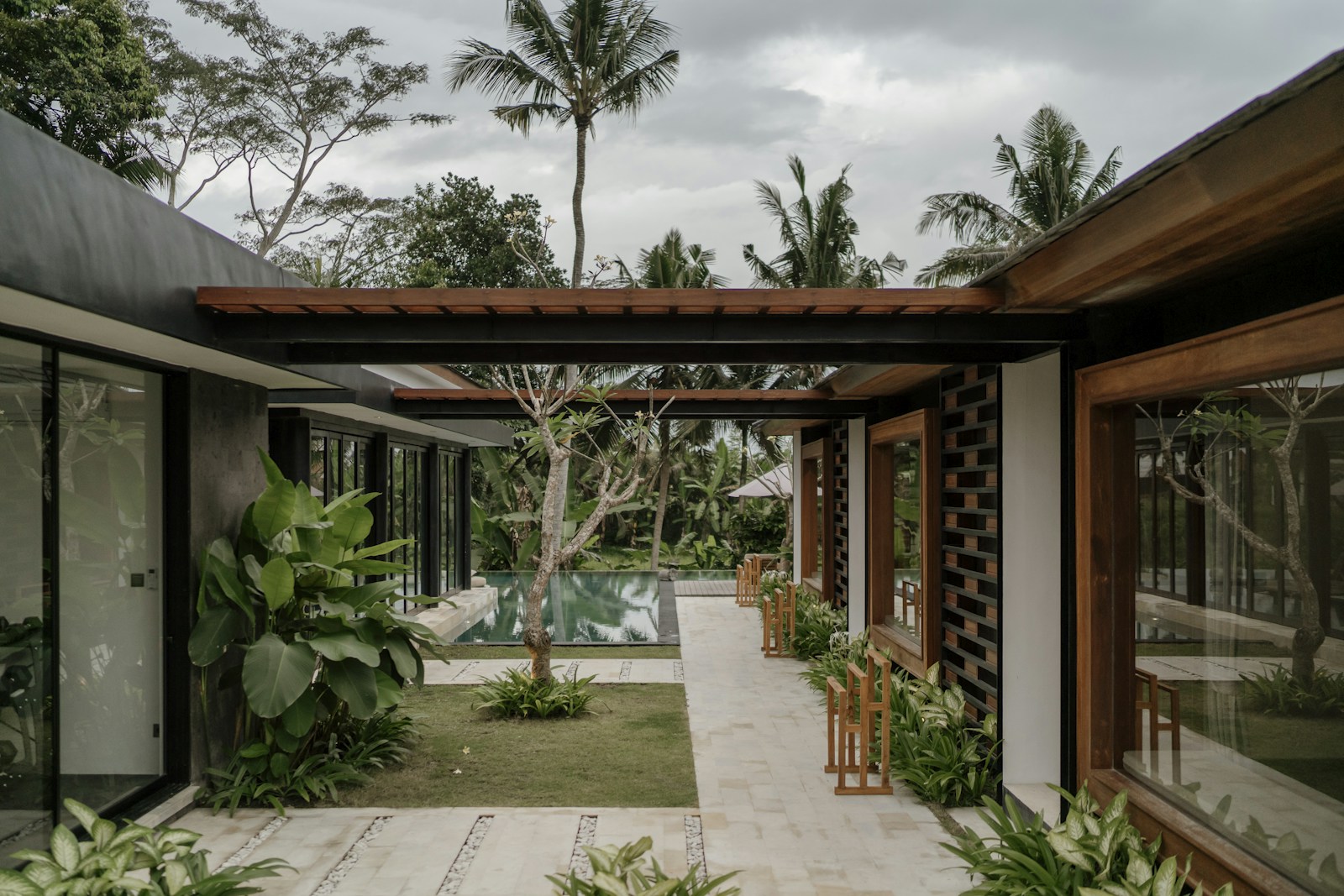 Villa entourée de végétation à Ubud, Bali