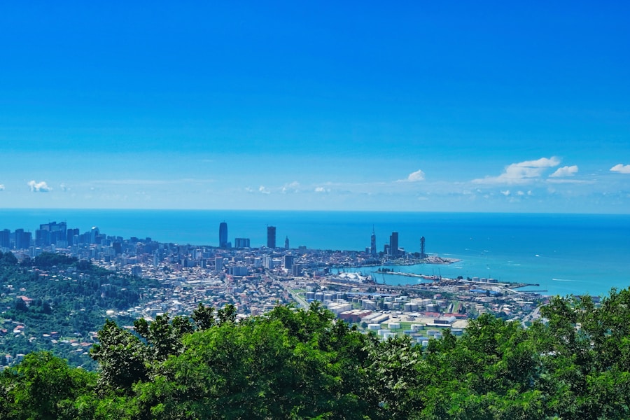 Panorama de Batoumi sur la mer Noire, en Géorgie