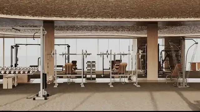Espace de fitness à Aura — perspective du promoteur COCO